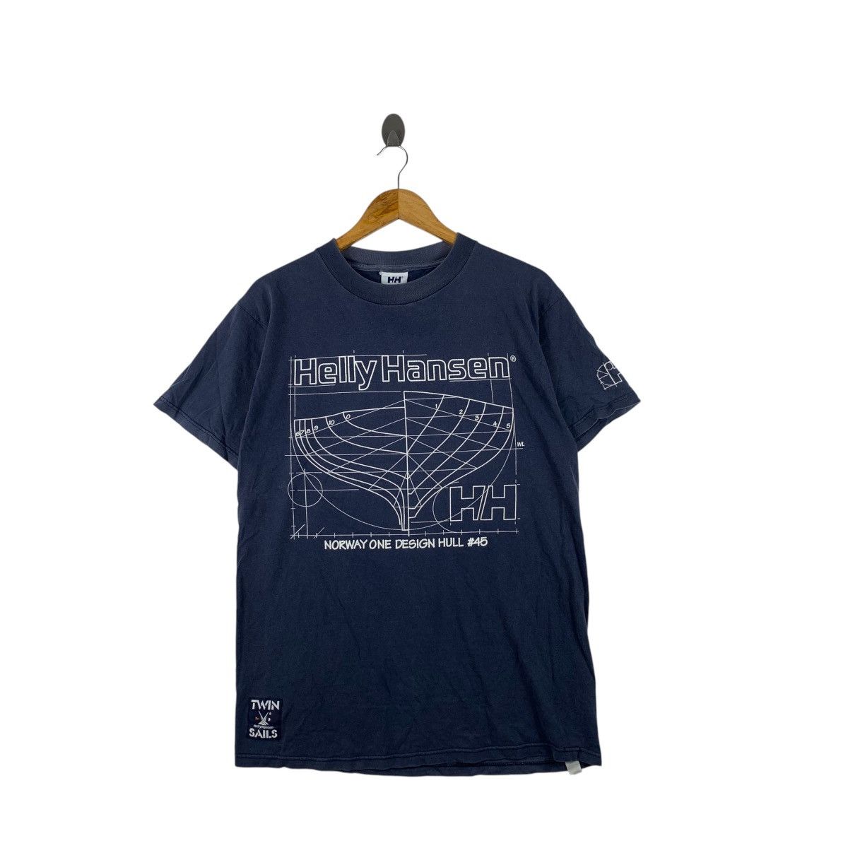 Vintage HELLY HANSEN TWIN SAILS Norway One Design Tee Shirt