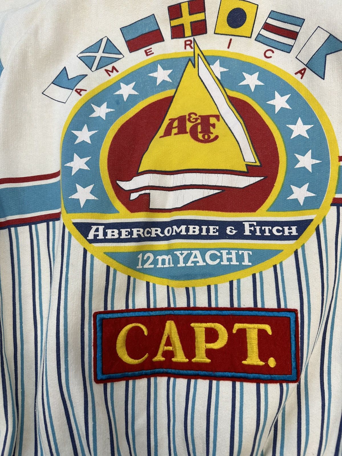 Abercrombie & Fitch 1980s Abercrombie and Fitch Yachting Crewneck Size US L / EU 52-54 / 3 - 8 Thumbnail