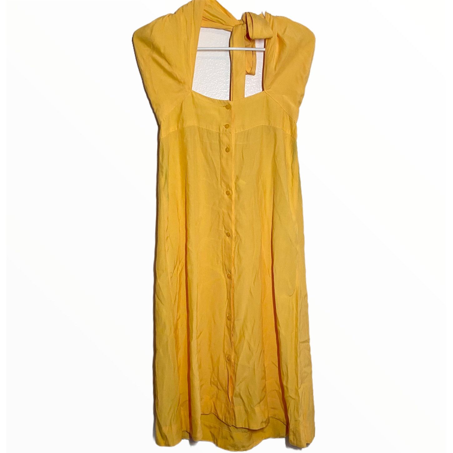 SWF halter dress Revolve marigold button down milk maid M -  wpequipmentugltd.com