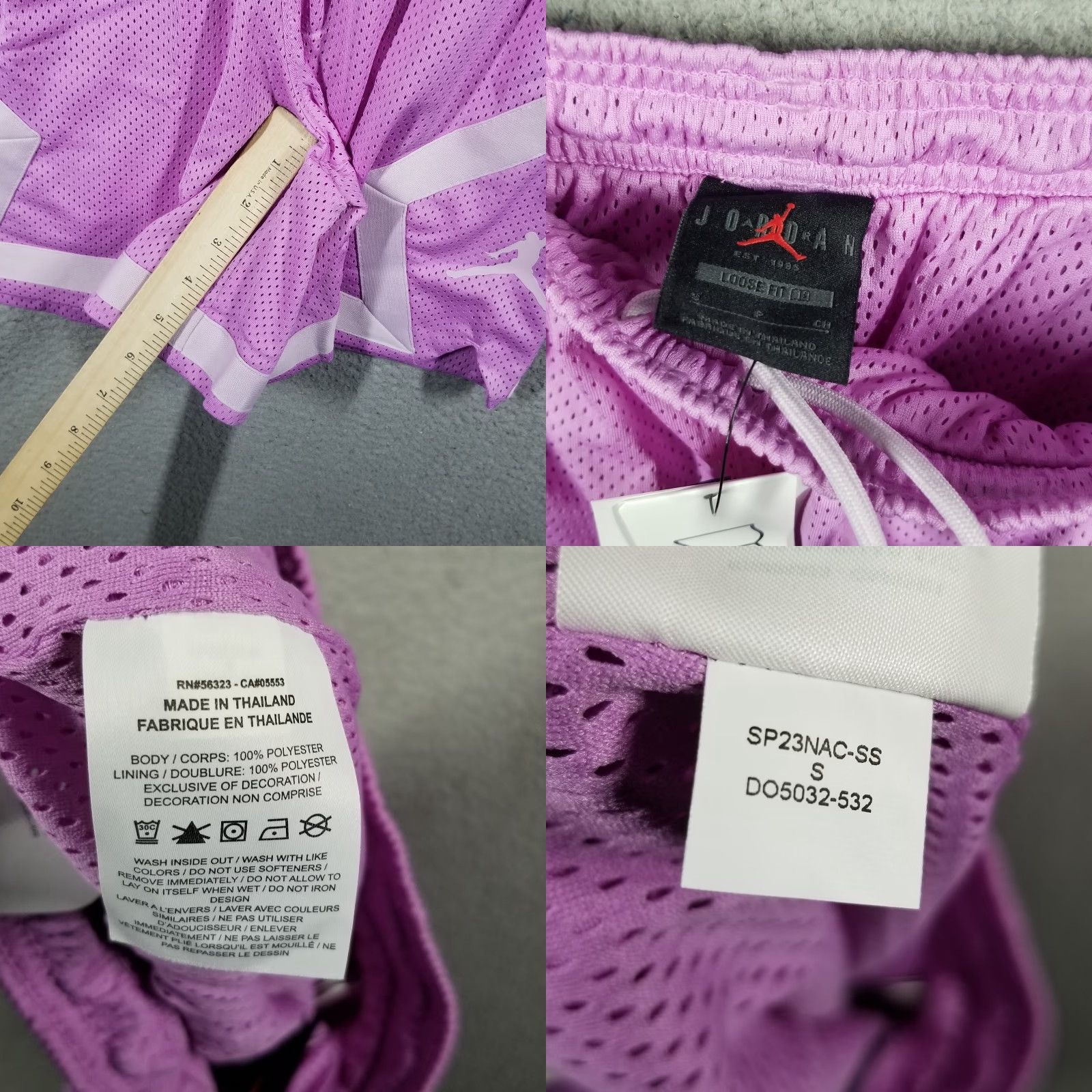 Nike VINTAGE Nike Jordan Women Shorts Athletic Activewear S Pink Heritage 90s Basketball Running Girl Size 28" / US 6 / IT 42 - 8 Thumbnail