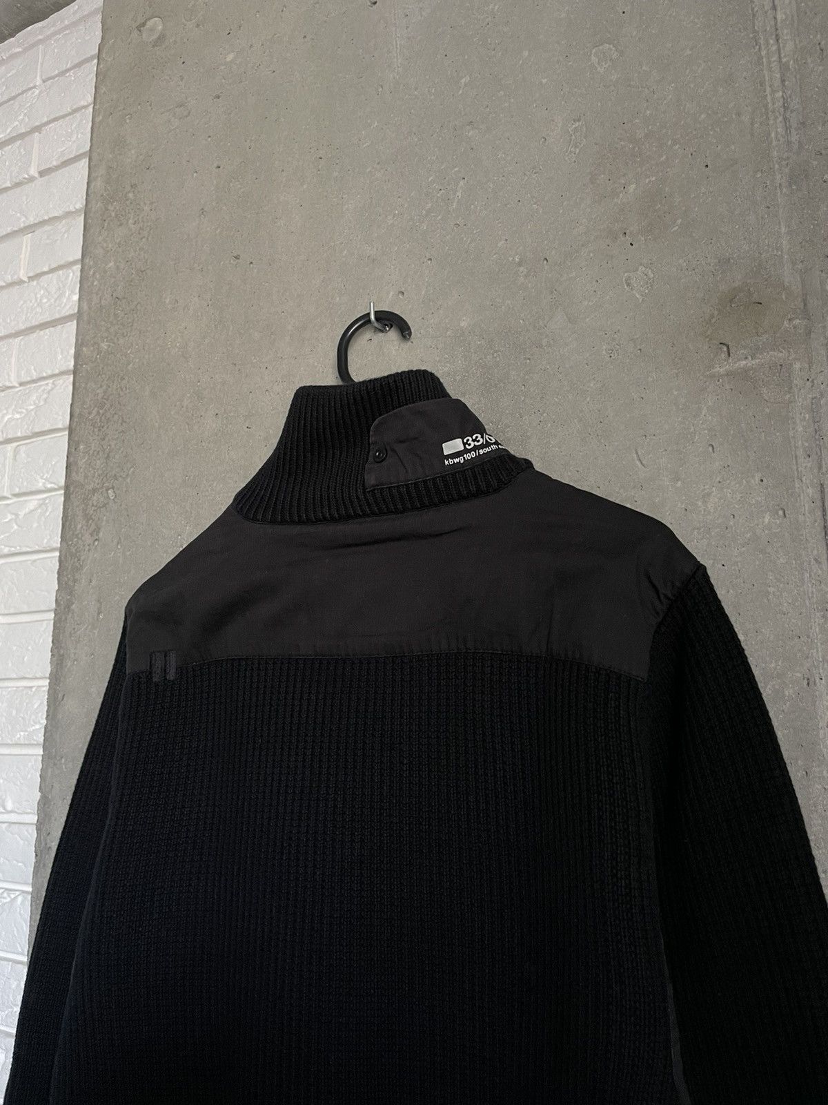 G-Star × Japanese Brand × Vintage Vintage G-Star Hard Turtleneck Heavy Zip Ribbed Knit Y2K Size US L / EU 52-54 / 3 - 9 Thumbnail