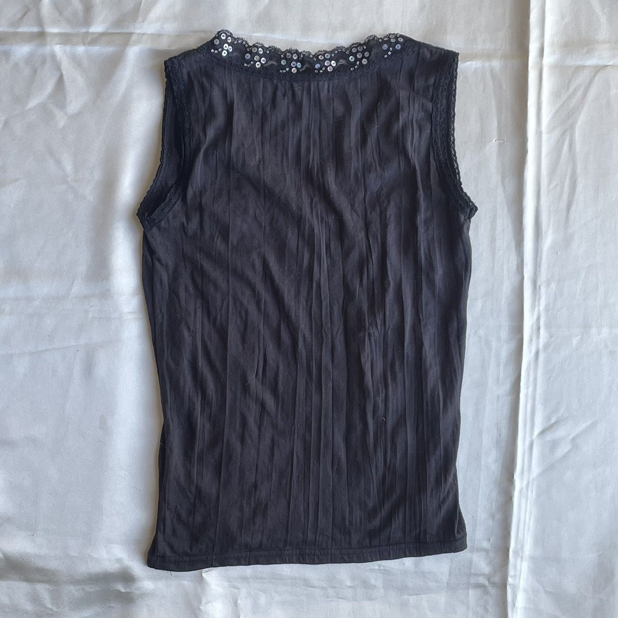 Japanese Brand FRILLISH TANKTOP WITH DETAILING Size ONE SIZE - 4 Thumbnail