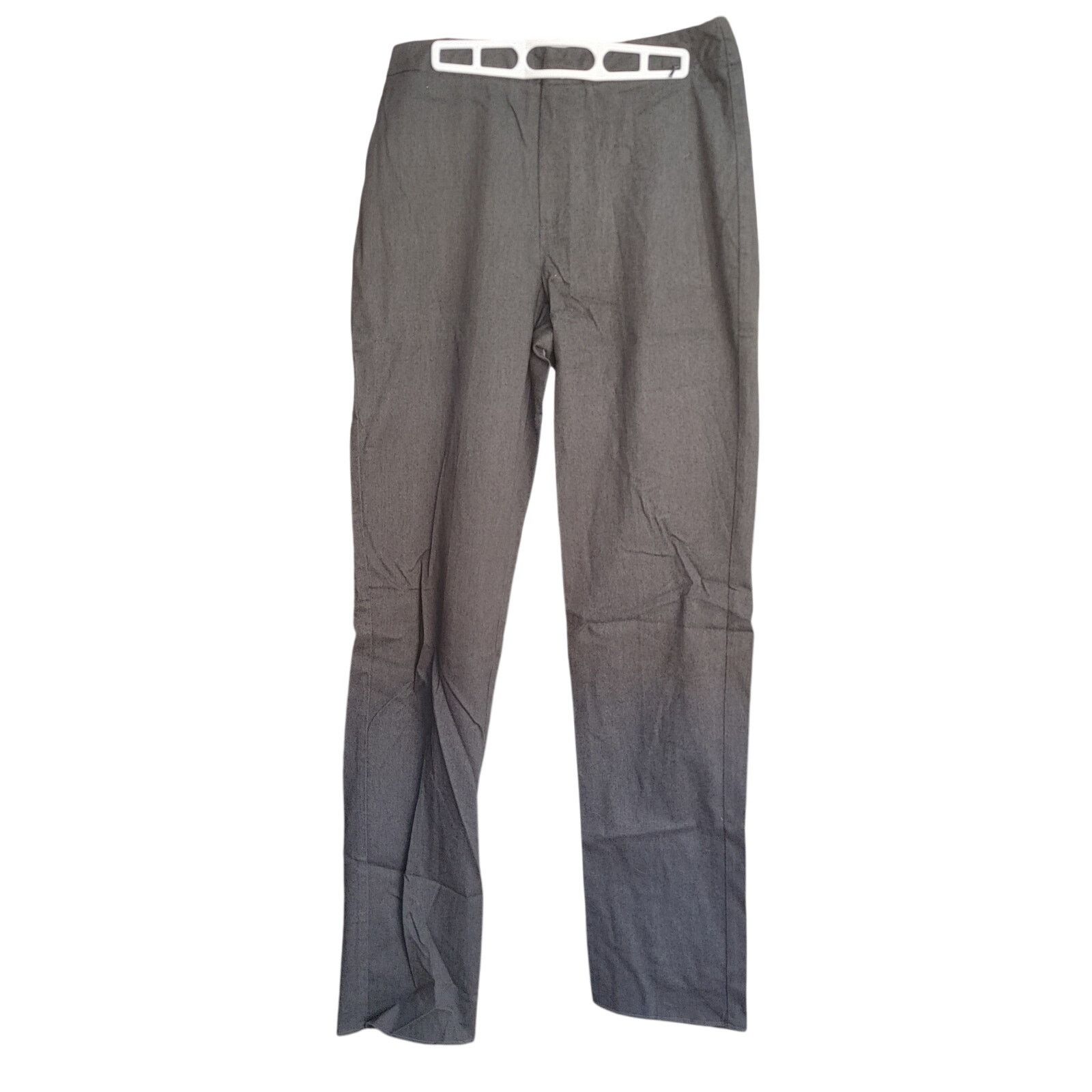 Other Land's End Women's 12R Gray Straight Leg Khaki Dress Pants Size 34" / US 12 / IT 48 - 1 Thumbnail