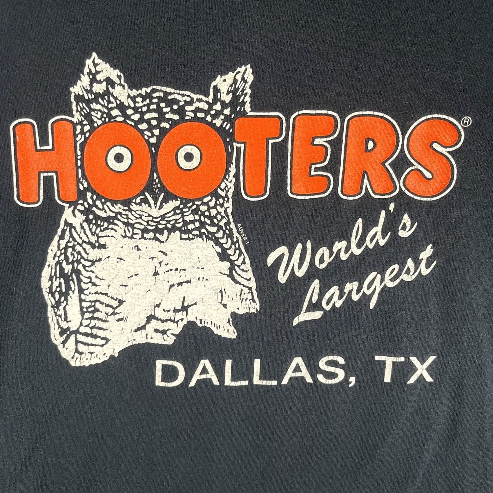 Gildan VINTAGE Hooters Shirt Mens Small Black World's Largest Dallas TX Owl Graphic T-Shirt Size US S / EU 44-46 / 1 - 3 Thumbnail