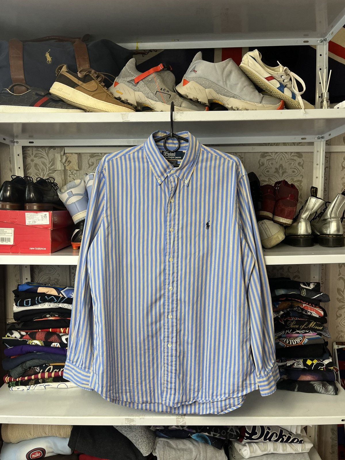 Polo Ralph Lauren Vintage RALPH LAUREN Striped long Sleeved Shirt Rare Size US M / EU 48-50 / 2 - 1 Thumbnail