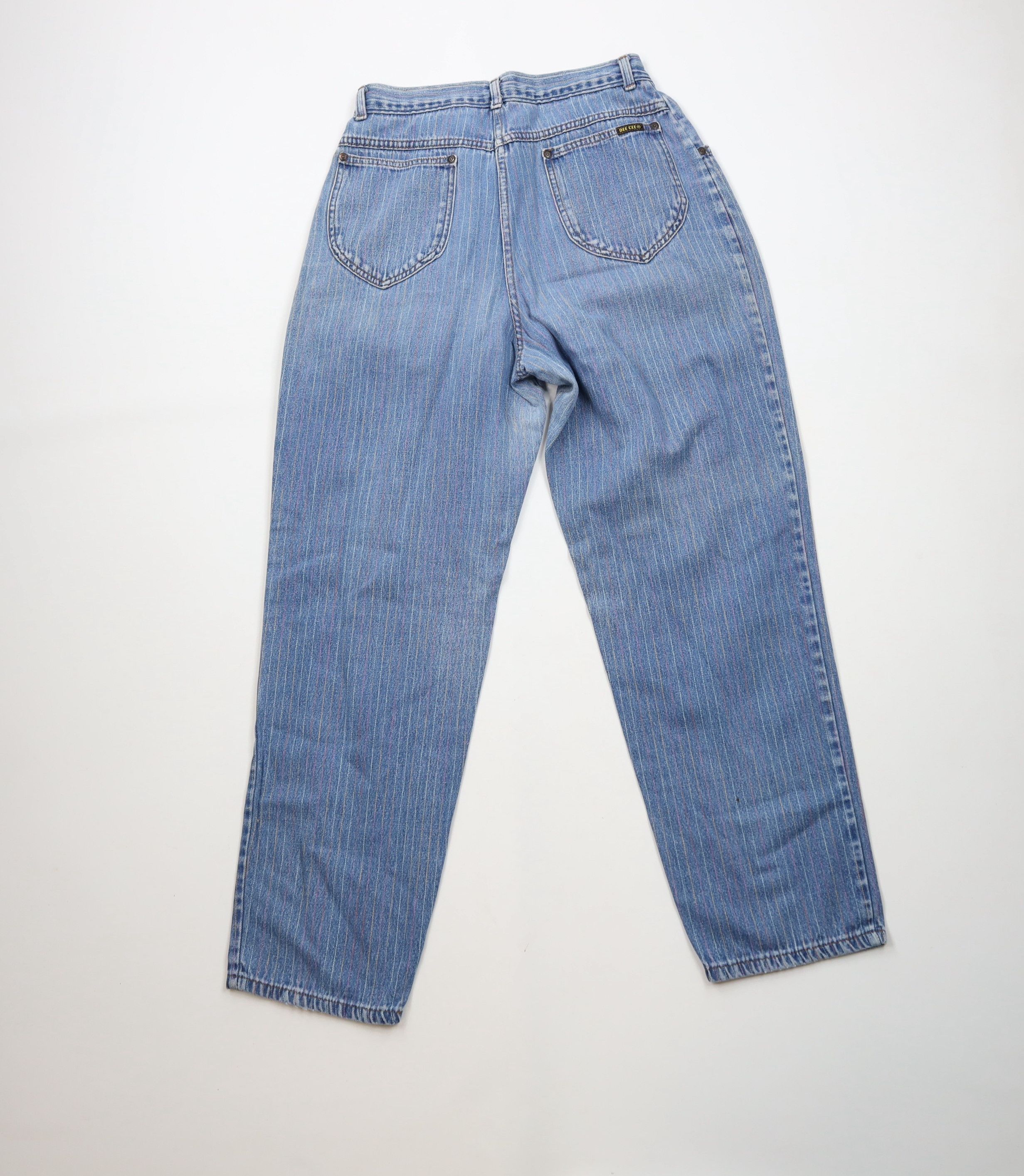 Vintage Vintage 90s Streetwear Rainbow Striped Tapered Jeans USA Size 38" / US 16 / IT 52 - 11 Thumbnail