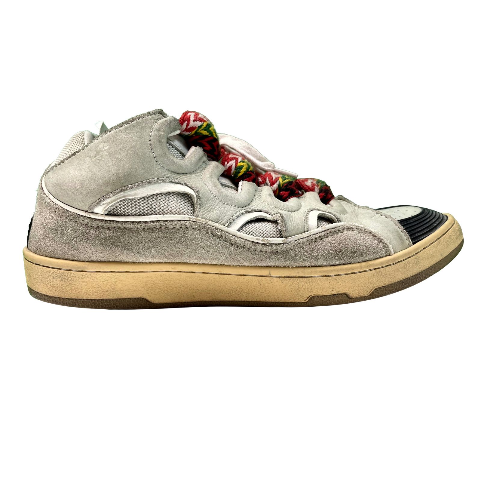 Lanvin Lanvin Curb Rasta Cream Sneakers Size US 12 / IT 42 - 1 Thumbnail