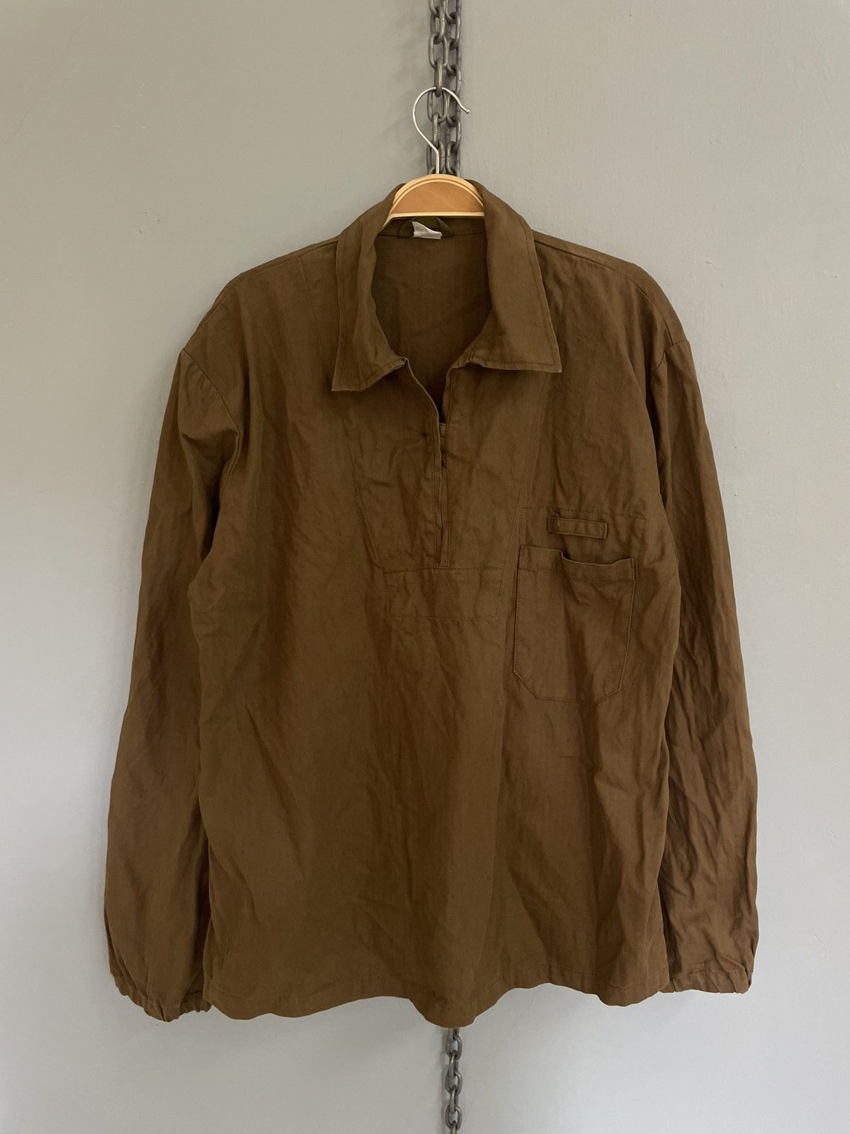 Vintage Vintage Smock shirt pullover HBT Navy shirt Size US L / EU 52-54 / 3 - 1 Thumbnail