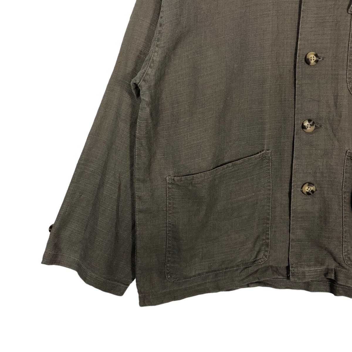 Issey Miyake 🔥Vintage Hikory Chore Jacket Hill Crop Western Made Design Size US M / EU 48-50 / 2 - 4 Thumbnail
