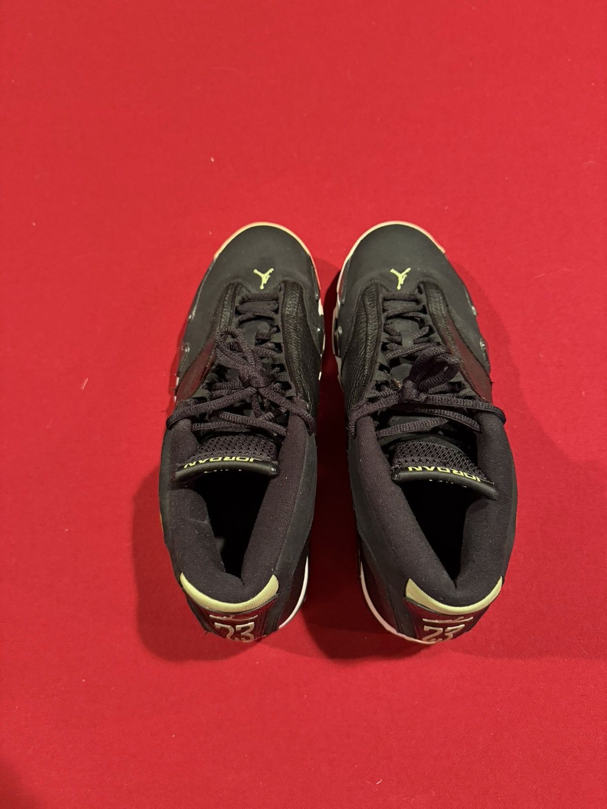 Jordan Brand Air Jordan 14 Retro Indiglo 2016 Size 12 – OG Black Green Size US 12 / EU 45 - 4 Thumbnail