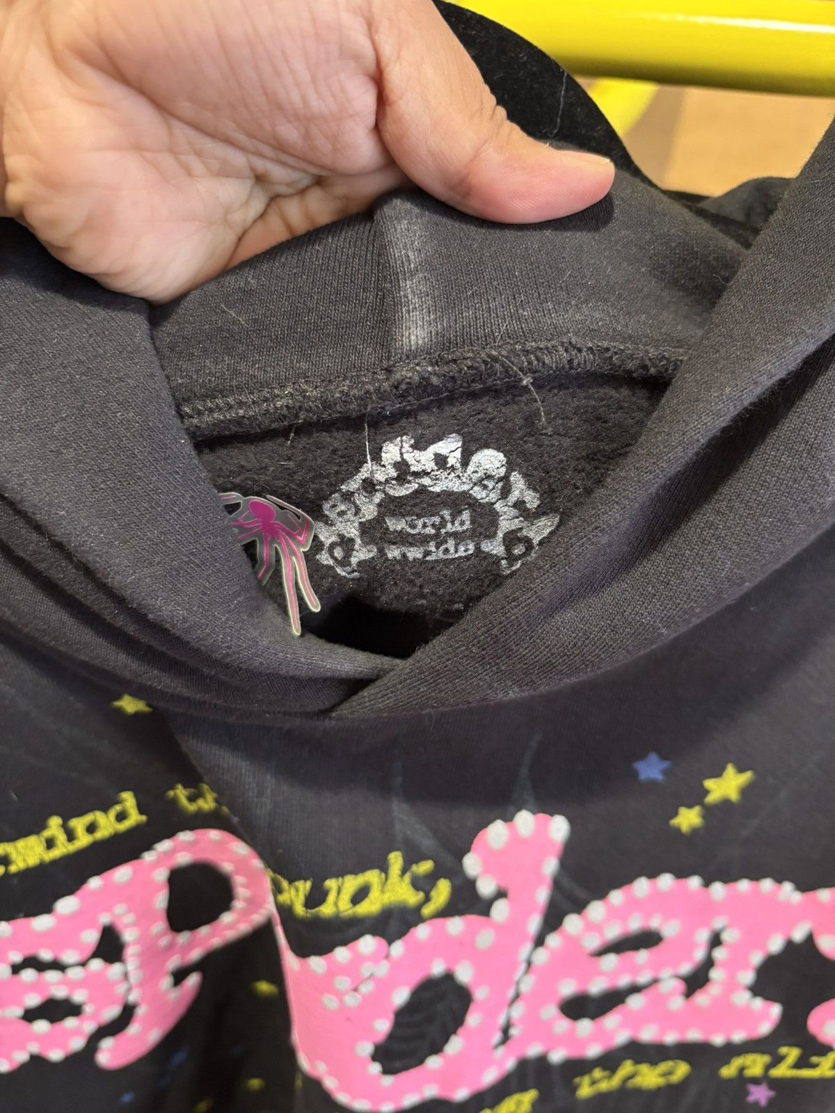 Sp5der SP5DER BLACK HOODIE Size US XXL / EU 58 / 5 - 2 Thumbnail