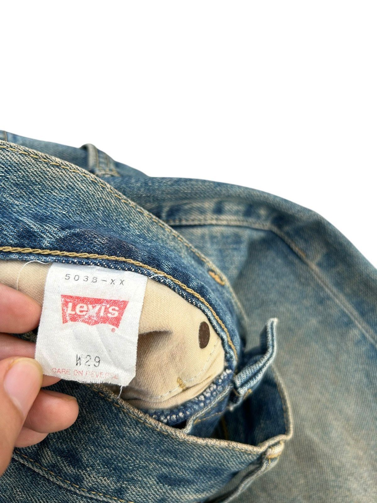 Kapital Vintage Levis Big E Selvedge Rusty Distressed Denim Jeans Size US 29 - 5 Thumbnail