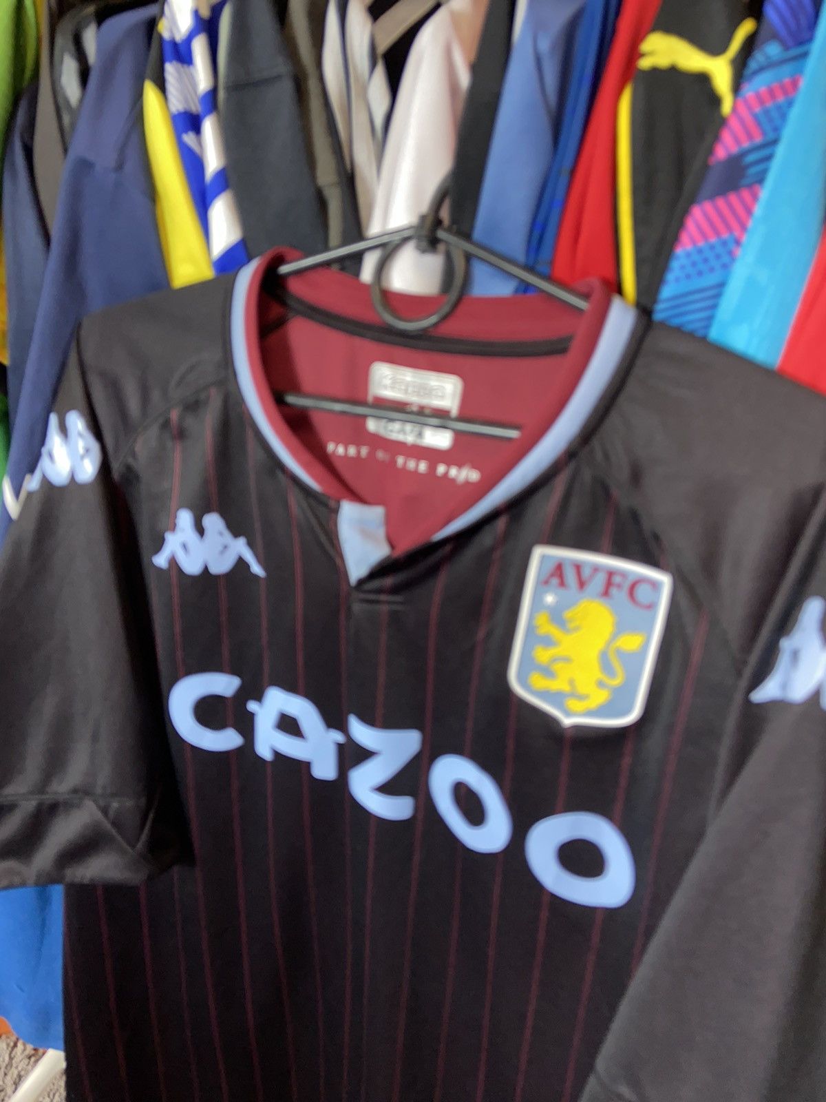 Vintage ASTON VILLA KAPPA GARA KOMBAT PRO SOCCER BLOCK CORE JERSEY Size US XL / EU 56 / 4 - 2 Thumbnail