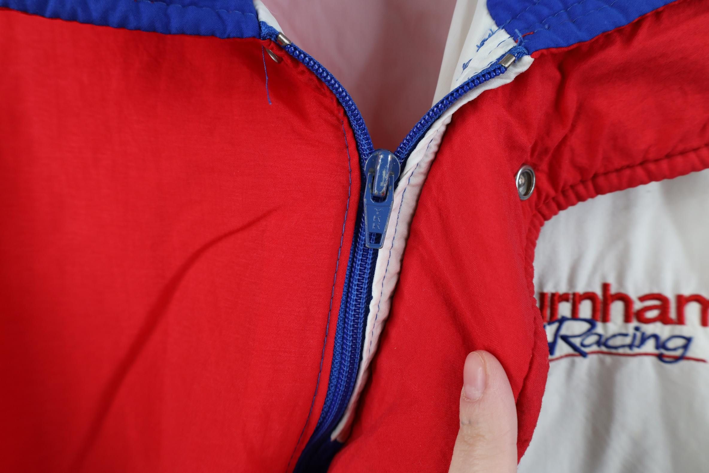 Vintage Vintage 80s 90s Burnham Racing Windbreaker Jacket USA Size US M / EU 48-50 / 2 - 10 Thumbnail