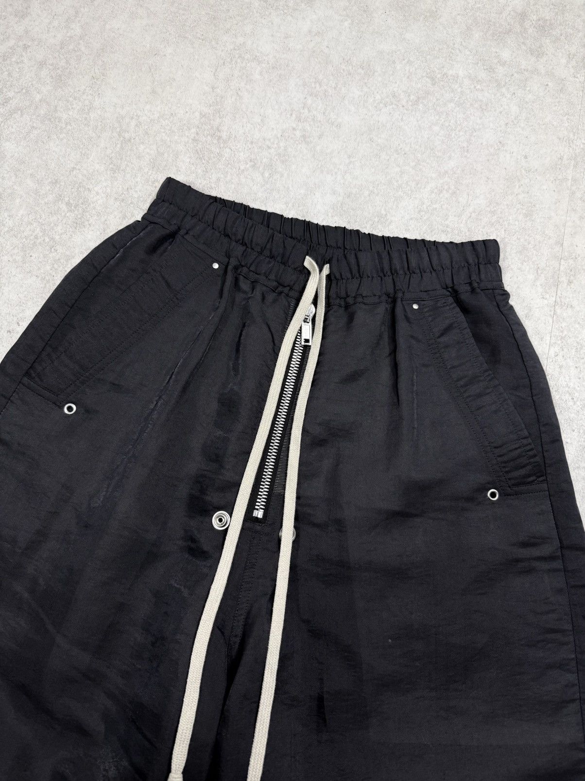 Rick Owens Rick Owens mainline Geth Belas Lido SS24 black Silk / Nylon Size 25" / US 0 / IT 36 - 3 Thumbnail