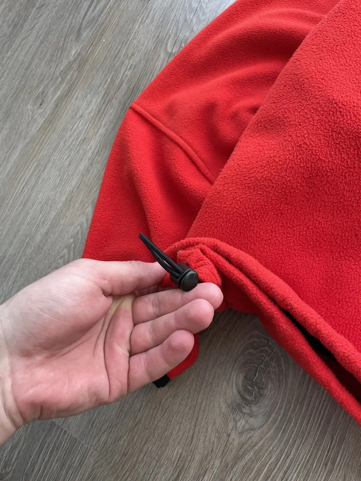 Nike × Nike ACG × Vintage Vintage Nike ACG Fleece Jacket Red Y2K big Logo Size US M / EU 48-50 / 2 - 13 Thumbnail