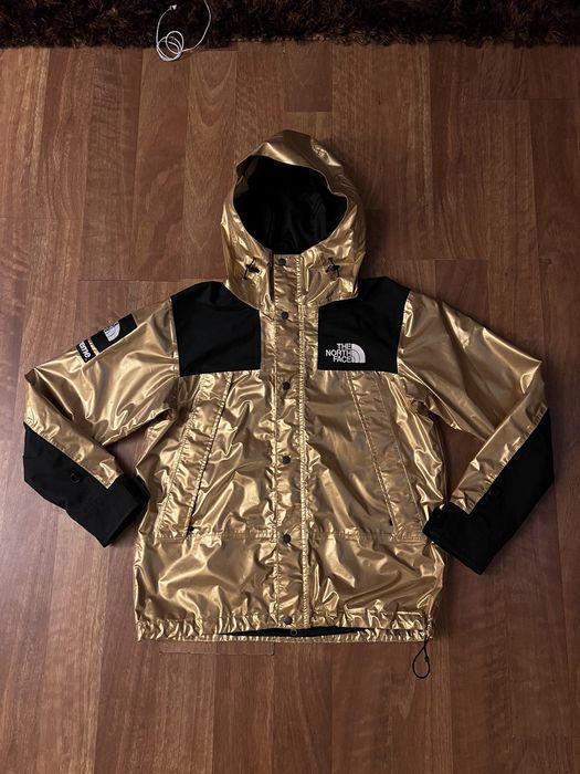 SUPREME X THE NORTH FACE 3M MOUNTAIN PARKA REFLECTIVE SILVER BLACK JACKET  TNF L