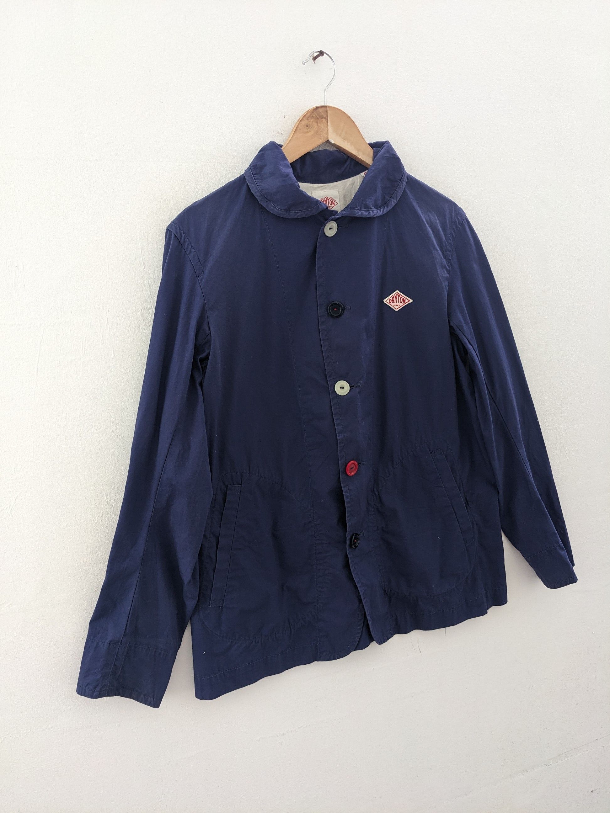 Danton × Le Grande Bleu (L.G.B.) × Vintage Vintage Danton Vetements de Travail Button Up Shirt Size M / US 6-8 / IT 42-44 - 3 Thumbnail