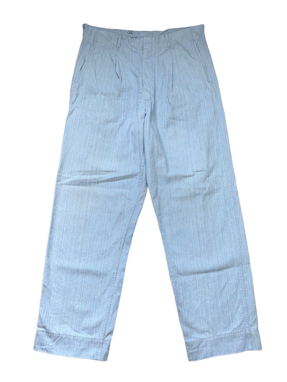 Japanese Brand 80s Military Blue Pants Talon Zipper Size US 31 - 1 Thumbnail