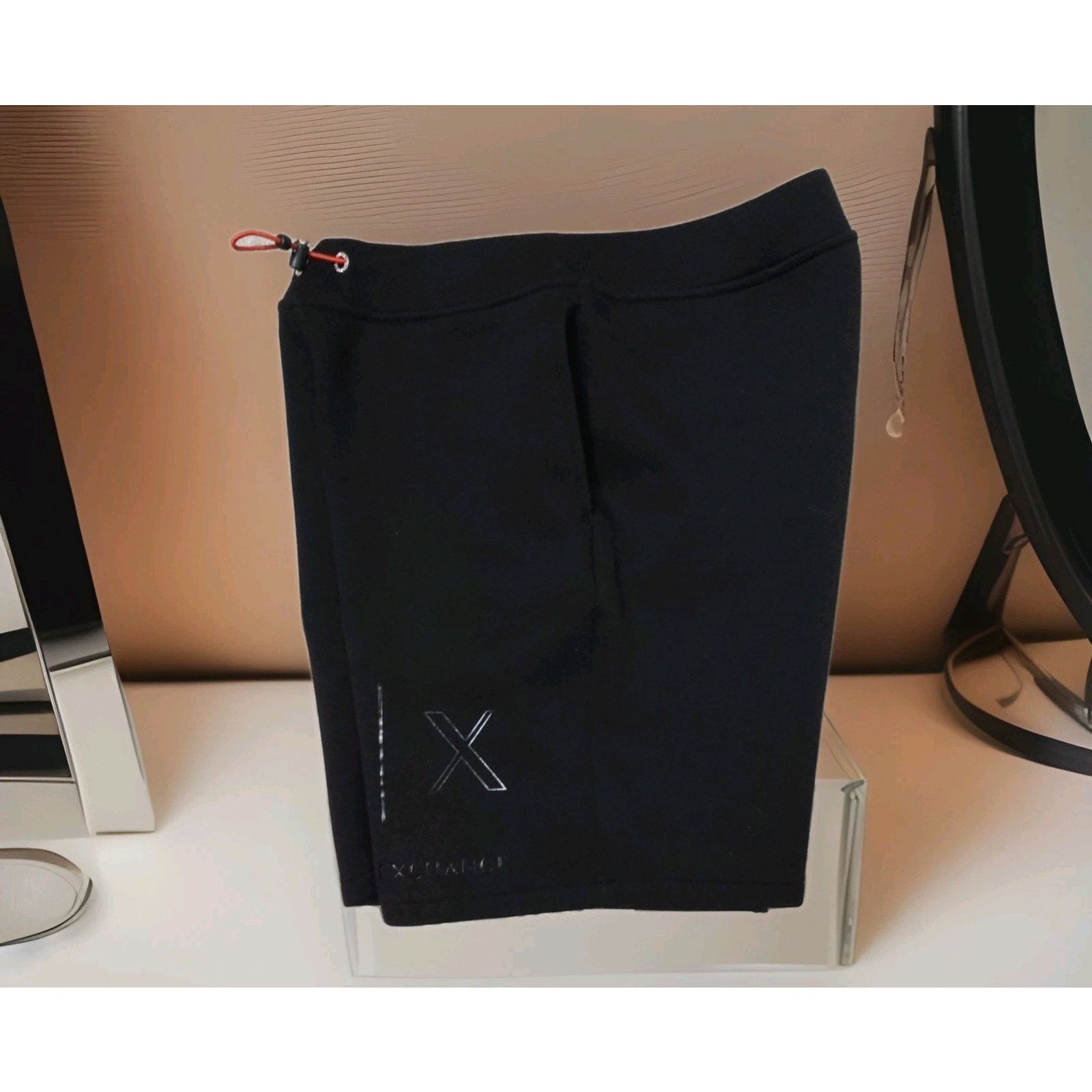 Armani Exchange A/X Armani Exchange Drawstring Bermuda Logo Sweatshort XS Size US 28 / EU 44 - 3 Thumbnail