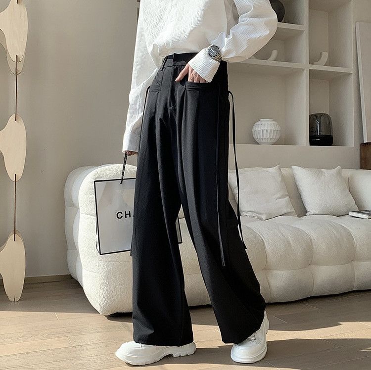 Japanese Brand Straight Baggy Loose Fit Trousers Casual Pants y2k Size US 30 / EU 46 - 2 Thumbnail