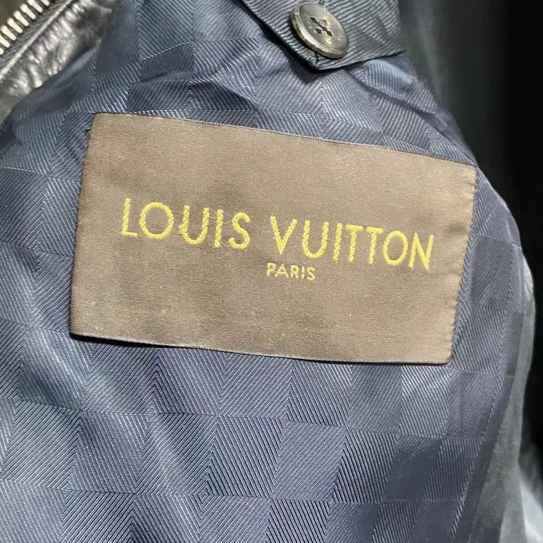 Louis Vuitton Louis Vuitton Checkered leather in black cowhide jacket Size US M / EU 48-50 / 2 - 3 Thumbnail