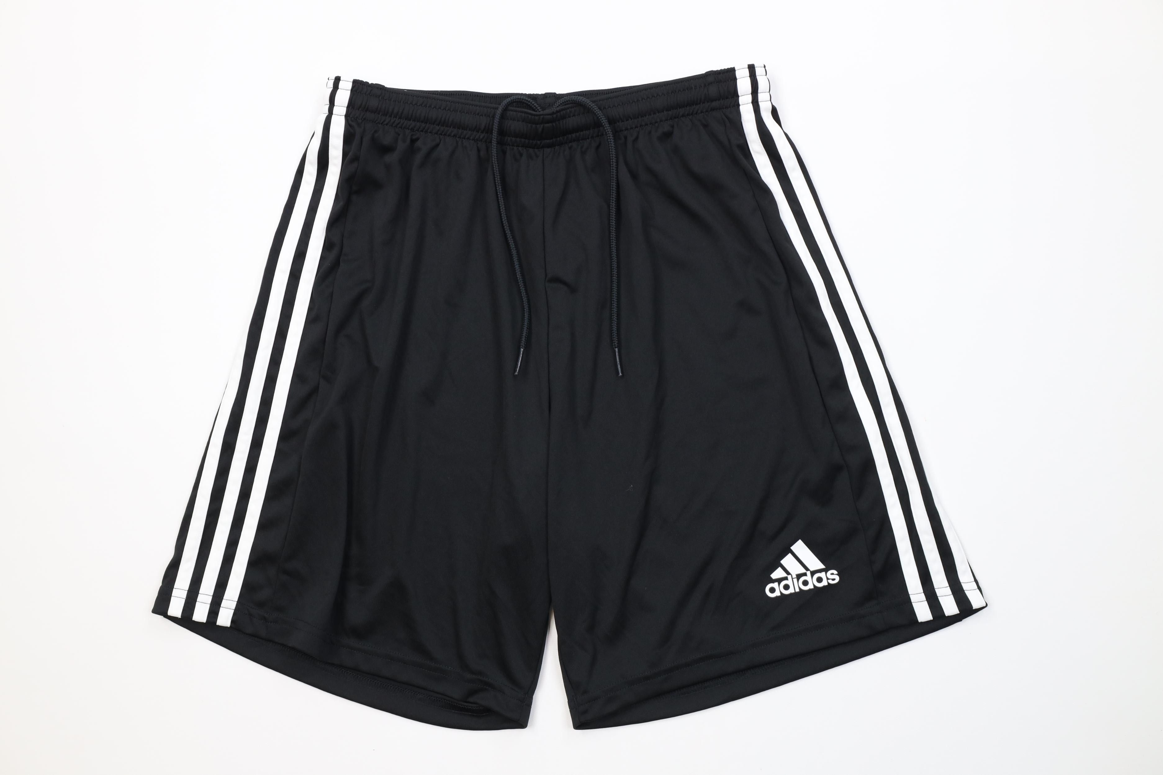 Adidas Vintage Y2K Adidas Running Jogging Soccer Shorts Black Size US 32 / EU 48 - 1 Thumbnail