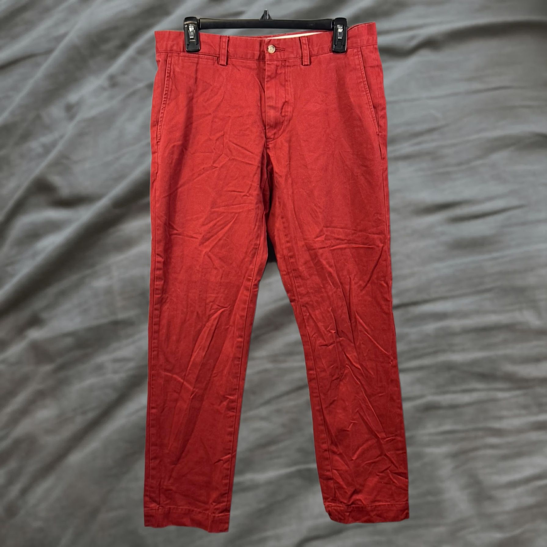 Polo Ralph Lauren Polo Ralph Lauren Pants Mens 32x32 Red Slim Fit Chino Stretch Casual Classic Size US XS / EU 42 / 0 - 1 Thumbnail