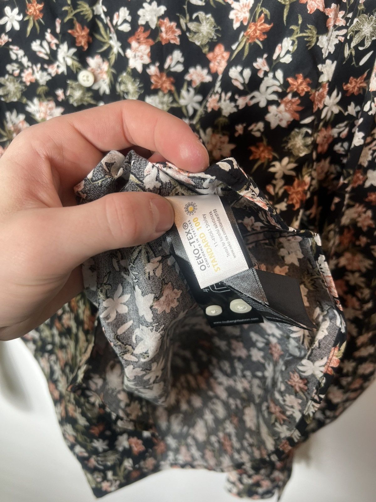 Lindbergh Vintage designer Lindbergh Flowers Print Button up shirt Size US L / EU 52-54 / 3 - 8 Thumbnail