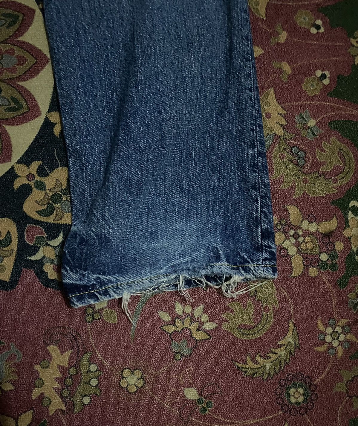 RRL Ralph Lauren 🔥RARE🔥🔥Vintage Double RL Distressed Denim Pants Size US 34 / EU 50 - 9 Thumbnail