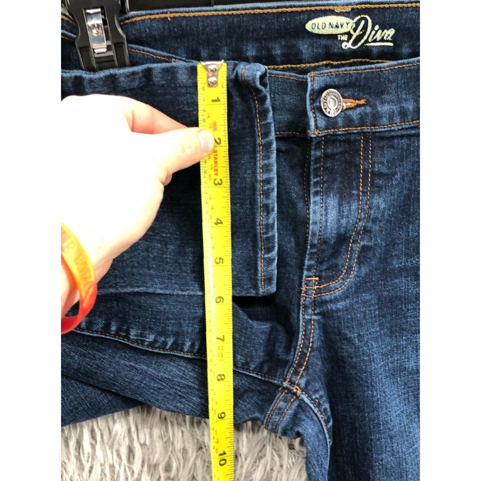 Old Navy Old Navy The Diva Skinny Jeans Jeans Womens Regular 32 Blue 8 Short Mid Wash Denim 5-Pocket Size 30" / US 8 / IT 44 - 4 Thumbnail