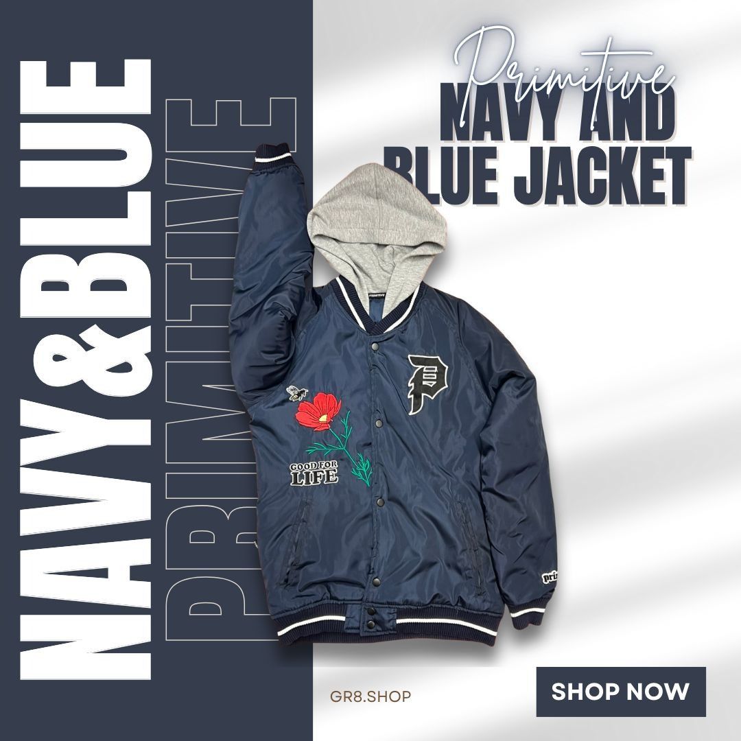 Primitive Primitive Navy and Blue Streetwear Jacket – Size Small Light Size US S / EU 44-46 / 1 - 1 Thumbnail