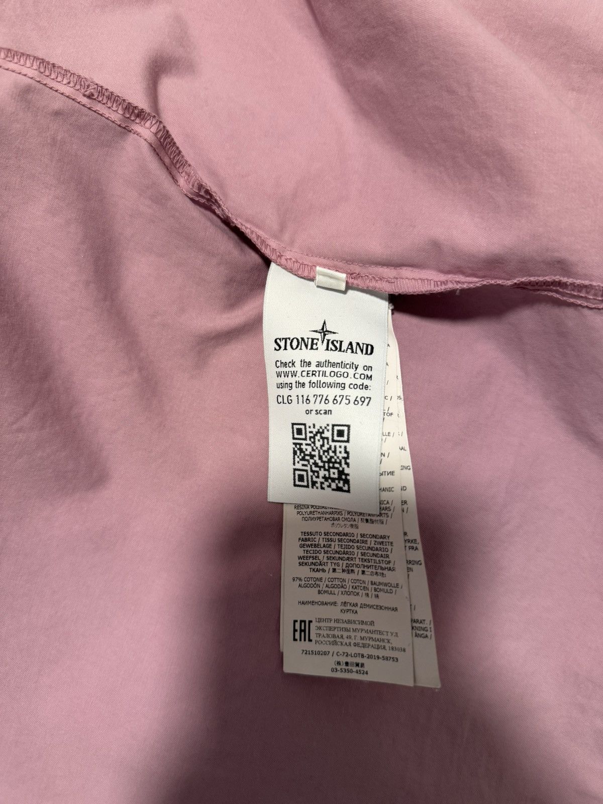 Stone Island Pink Stone Island Overshirt Size US M / EU 48-50 / 2 - 6 Thumbnail