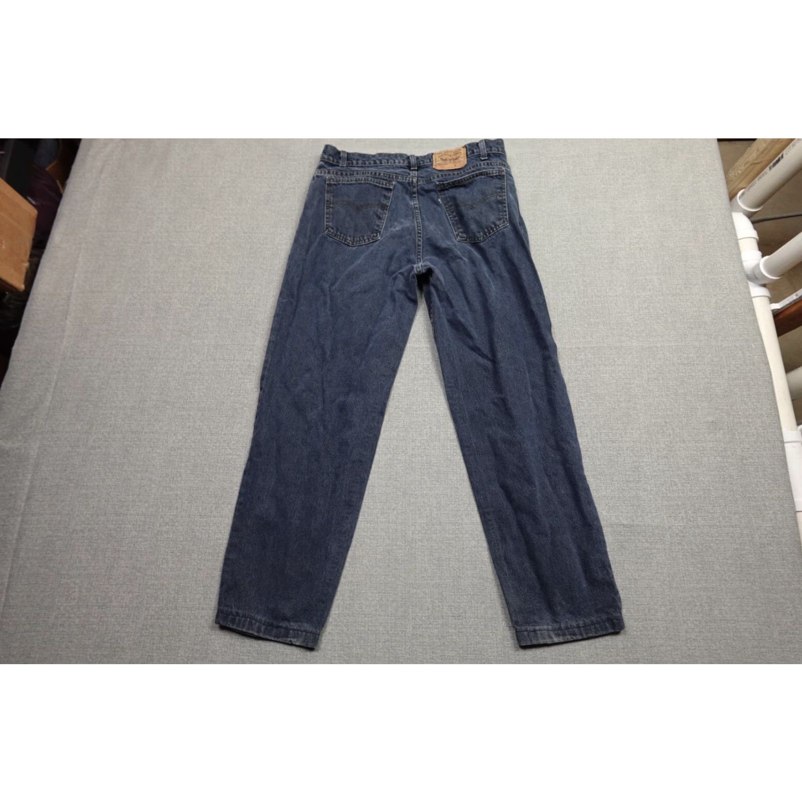 Levi's Levi's 550 Jeans Black Relaxed Straight 36x32 Mens Denim Dark Wash Grunge Vintage Size US 36 / EU 52 - 4 Thumbnail