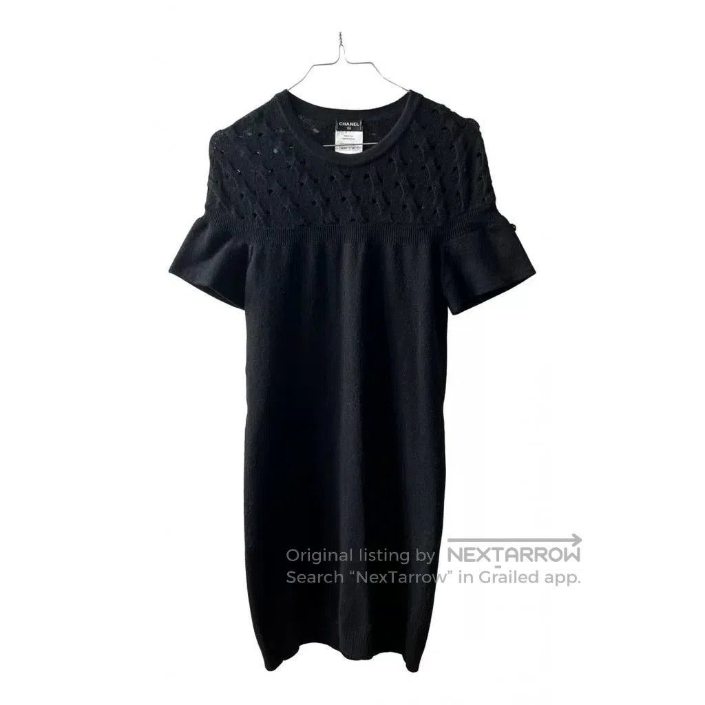 Chanel Chanel Black Baby Doll Cashmere Dress. Size XS / US 0-2 / IT 36-38 - 1 Thumbnail