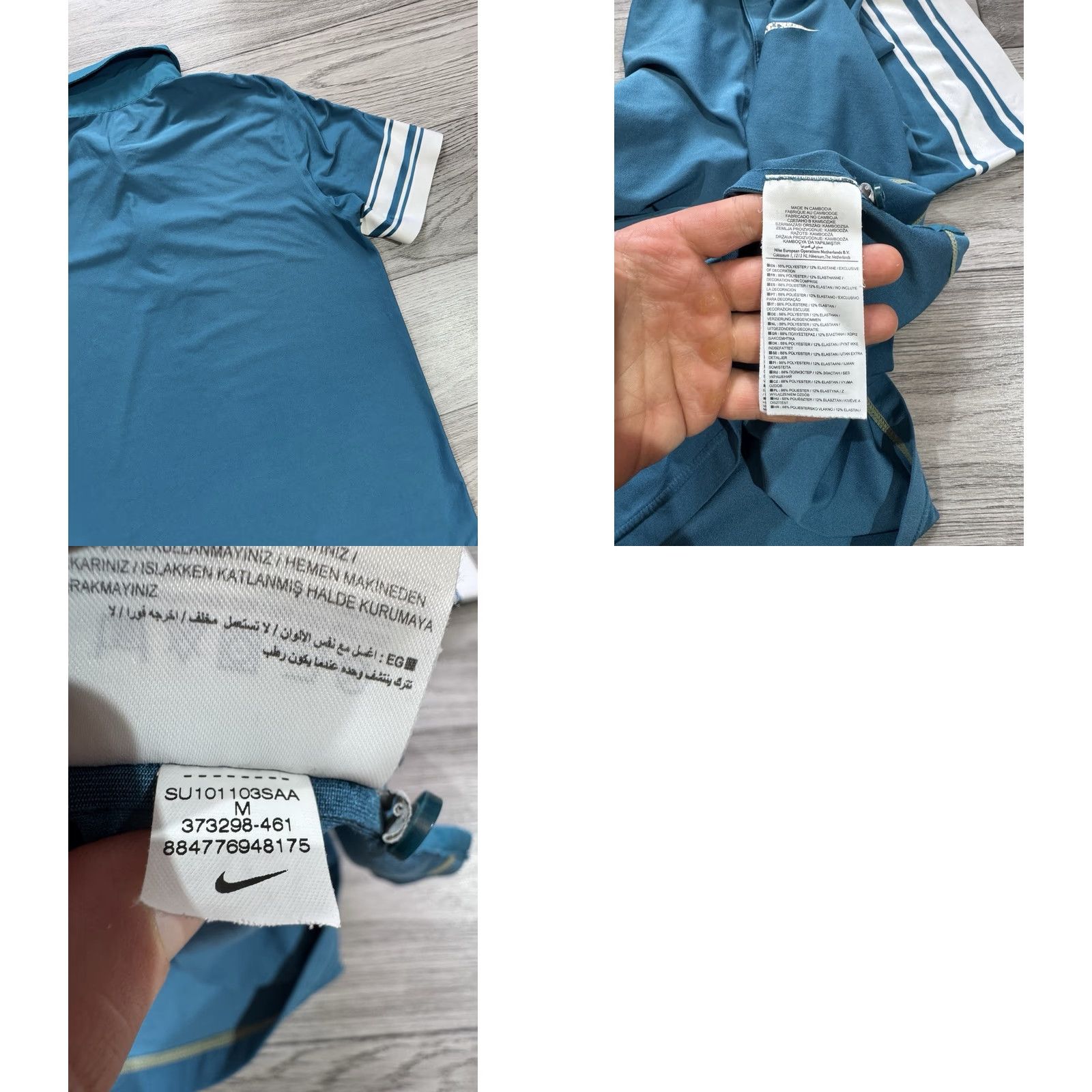 Nike Nike Roger Federer RF 2010 French Open Polo Shirt M Men Multicolor T-Shirt Size US M / EU 48-50 / 2 - 10 Thumbnail