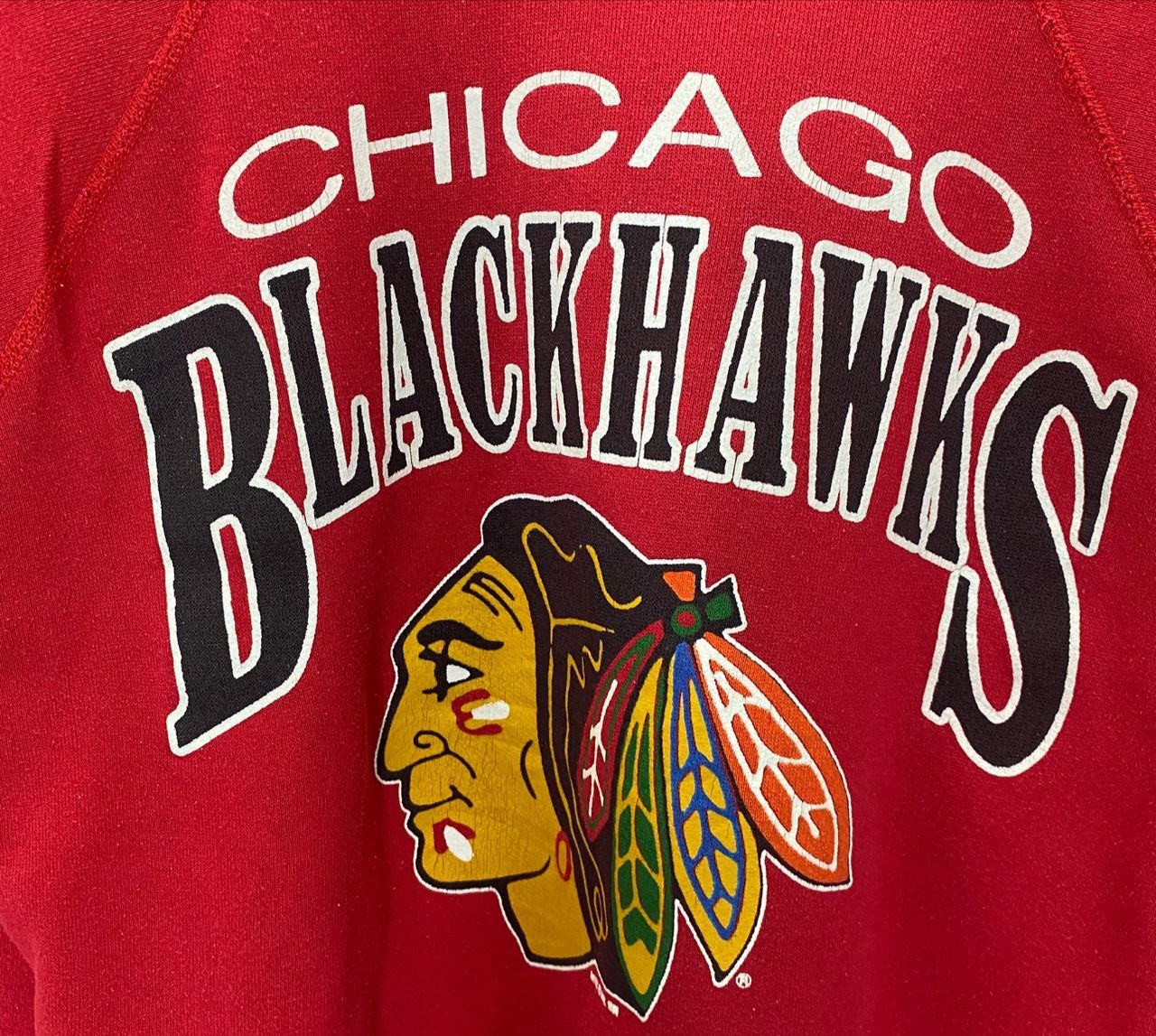 Vintage Vintage 90s Chicago Blackhawks Sweatshirt Size US M / EU 48-50 / 2 - 8 Thumbnail
