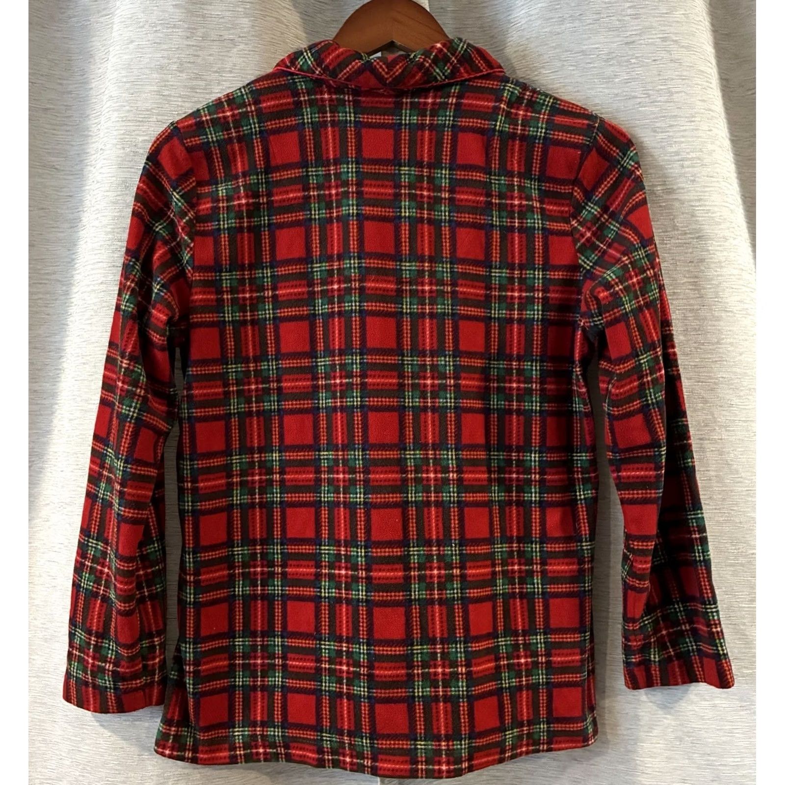 Ralph Lauren Lauren Ralph Lauren Pajama Set Womens Size S Red Tartan Plaid FLANNEL Pajama Top Pants Size ONE SIZE - 5 Thumbnail