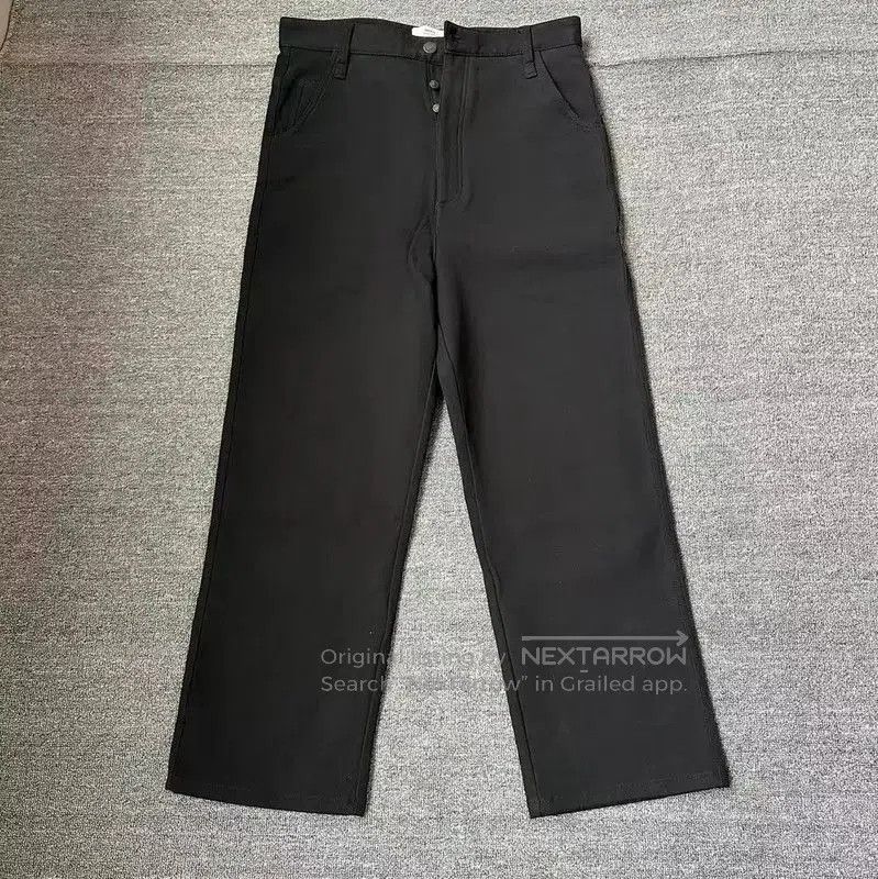 AMI Black Denim Casual Trousers for Men .