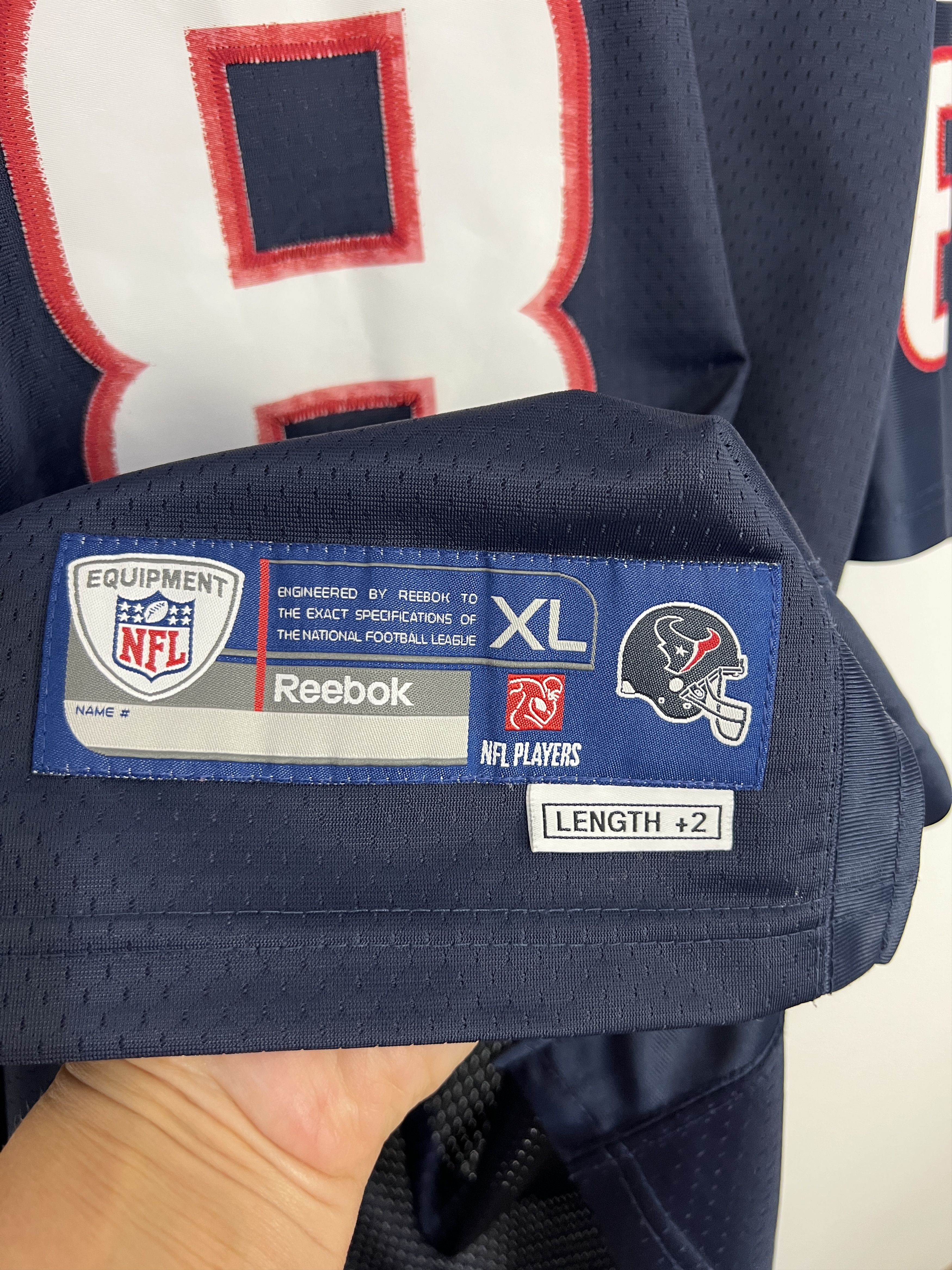 Reebok Houston Texans Matt Schaub #8 NFL Reebok Jersey Mens Shirt Size US XL / EU 56 / 4 - 6 Thumbnail