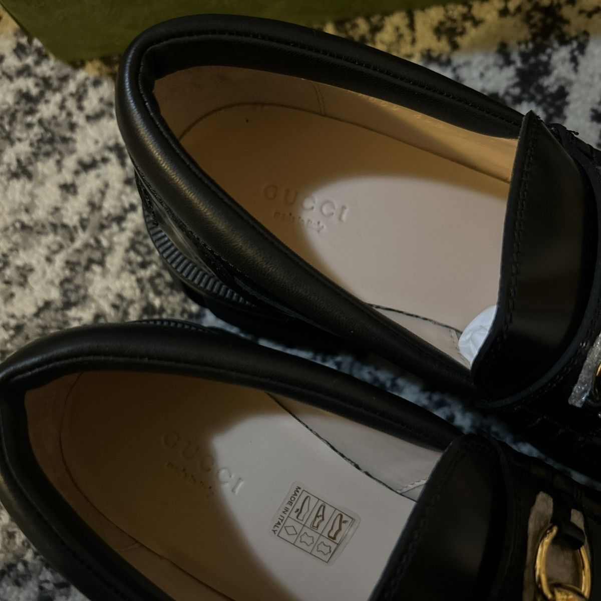 Gucci Gucci Horsebit Lug Sole Loafer Moccasin Leather Black Size US 10.5 / IT 40.5 - 4 Thumbnail