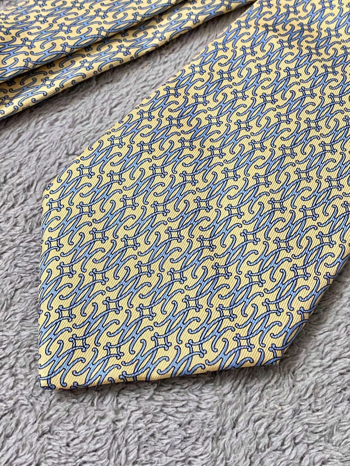 Hermes Hermès Silk Necktie Size ONE SIZE - 3 Thumbnail