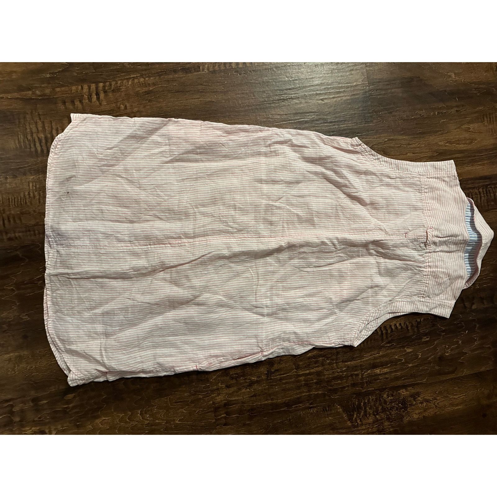 Vineyard Vines Vineyard Vines Margo Linen Pink Stripe Shirt Dress size 12 Size XL / US 12-14 / IT 48-50 - 2 Thumbnail