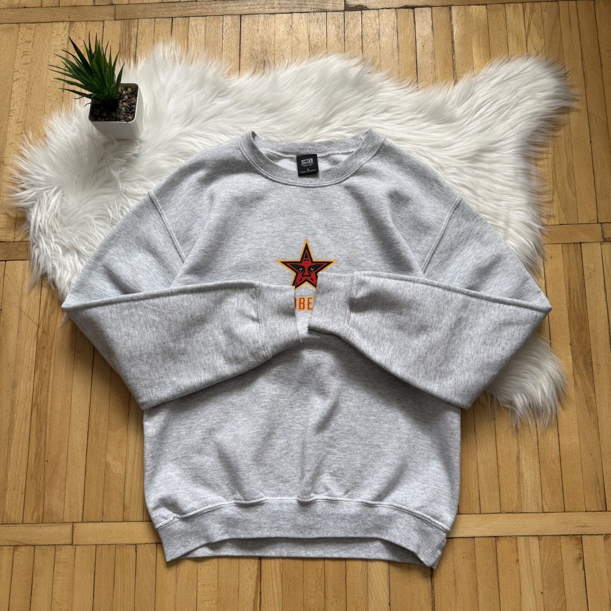 Obey 📌 Vintage Obey Propaganda Star Print Y2K Sweatshirt Size US S / EU 44-46 / 1 - 7 Thumbnail