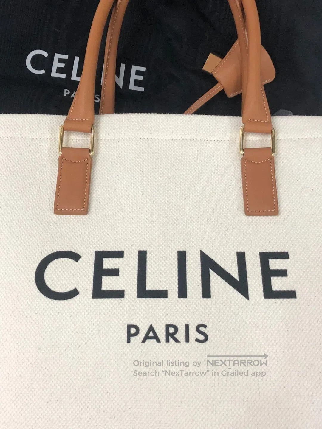 Celine Celine 20AW Canvas Tote Bag. Size ONE SIZE - 4 Thumbnail