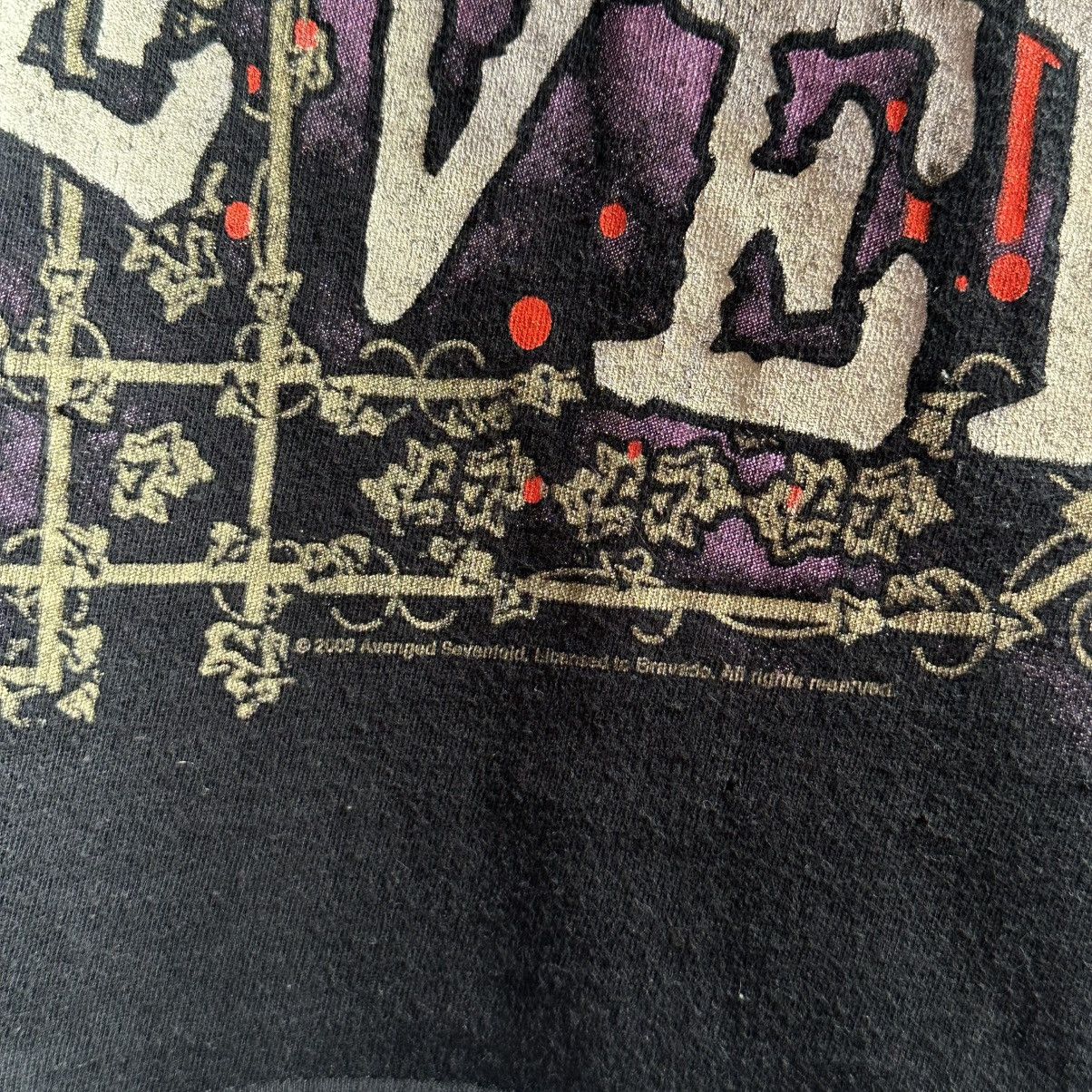 Band Tees × Vintage VINTAGE Y2K AVENGED SEVENFOLD SKULL BAND TEE Size US S / EU 44-46 / 1 - 5 Thumbnail