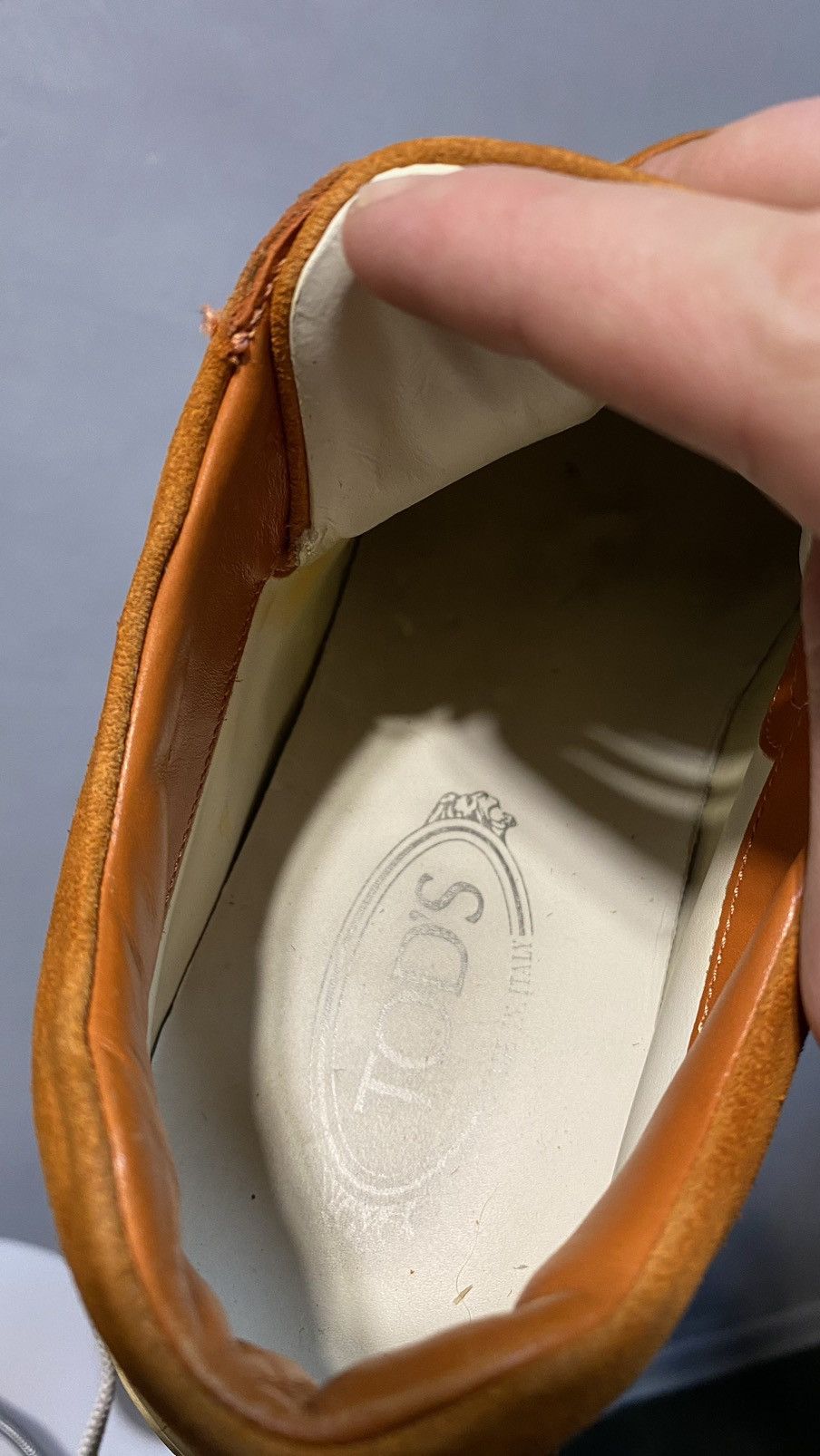 Tod's Tods orange suede sneakers size : 8,5 Size US 8.5 / EU 41-42 - 10 Thumbnail