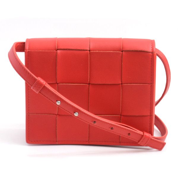 Bottega Veneta Bottega Veneta Bottega Veneta Lambskin Cassette Mini Shoulder Bag Leather Shoulder Bag 71109 in Great Condition Size ONE SIZE - 1 Thumbnail