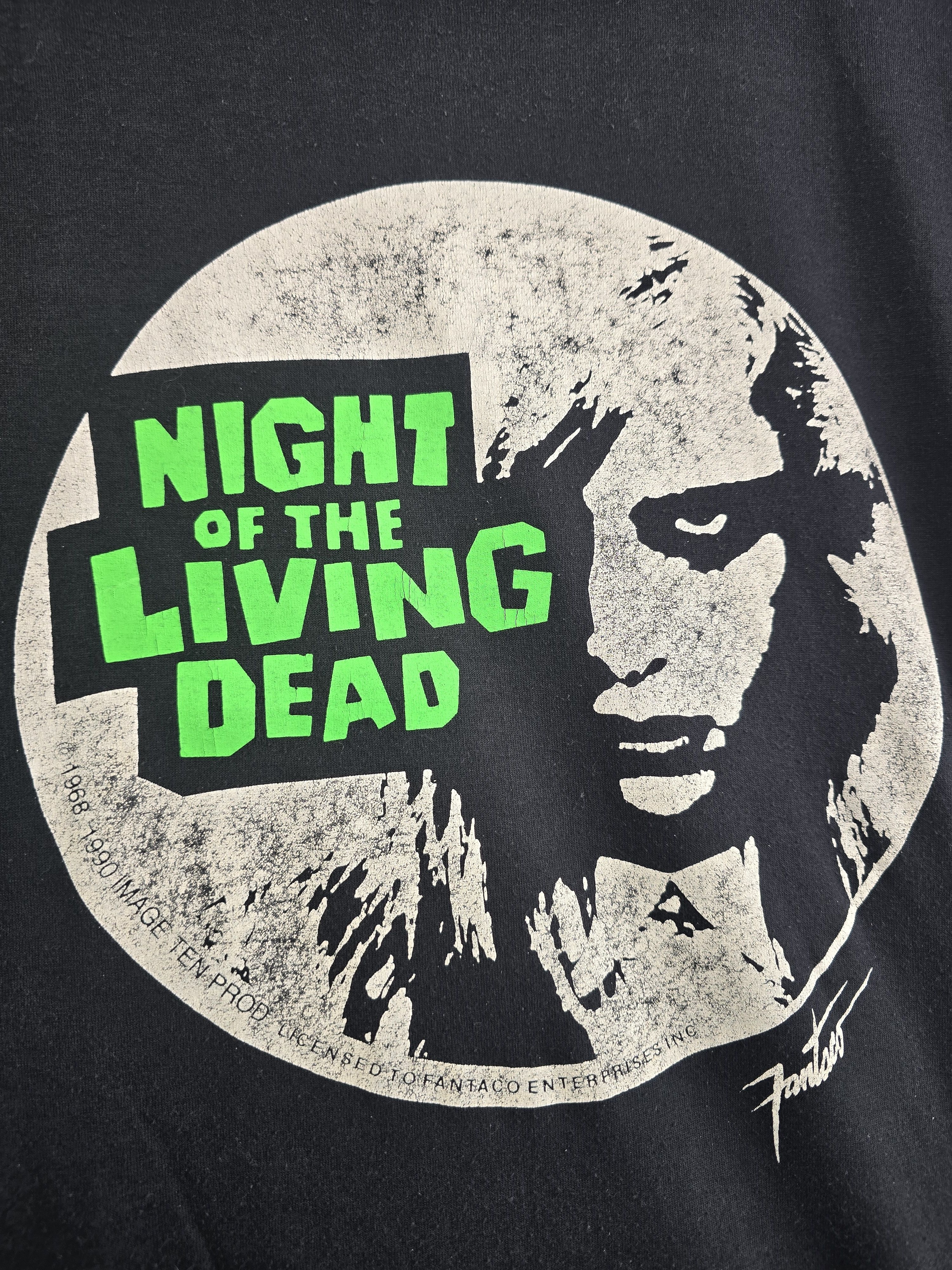 Band Tees × Vintage 1990 Night of the living dead Horror movie tee L 20" 27" Size US L / EU 52-54 / 3 - 4 Thumbnail