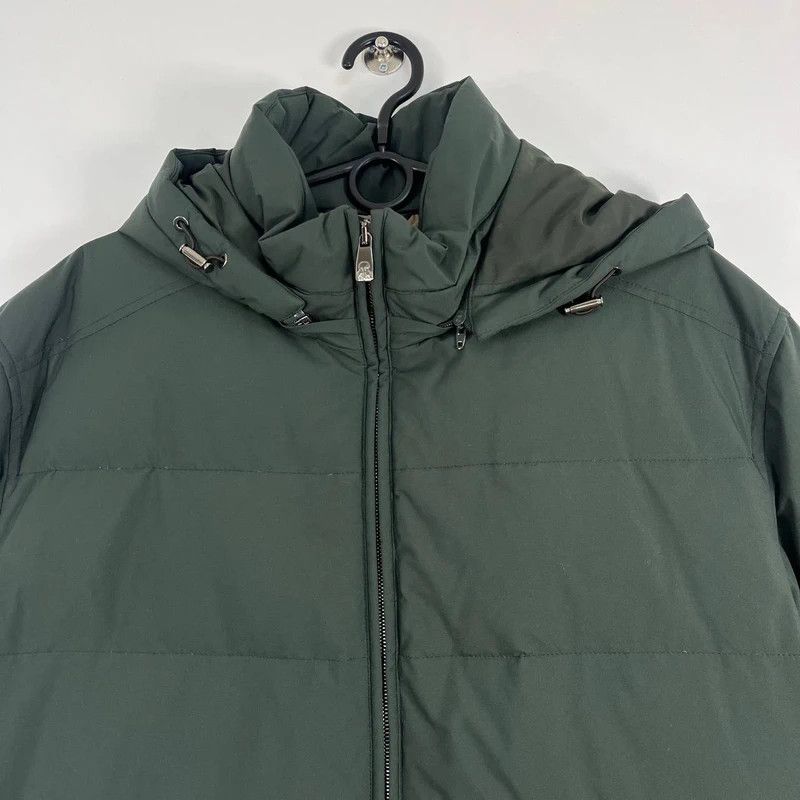 Corneliani Corneliani Circle Down Jacket Hooded Green Mens Size XXL Size US XXL / EU 58 / 5 - 2 Thumbnail